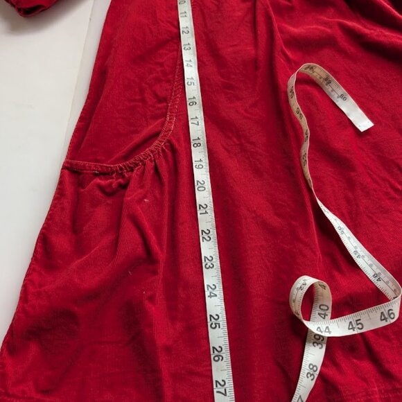 Bitty Baby by American Girl Fall Flowers Red Corduroy Girls Dress 7Y - Picture 12 of 12